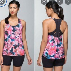 Lululemon Lightened Up Singlet- Secret Garden